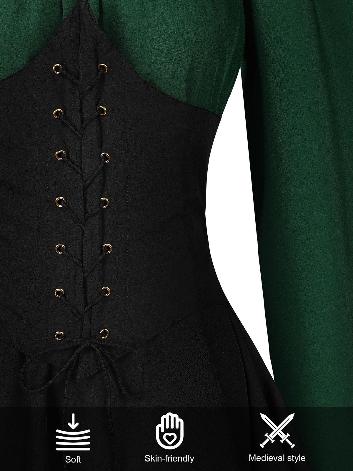 6 Pack Halloween Women Medieval Fairy Elf Cosplay Costume Renaissance Traditi...