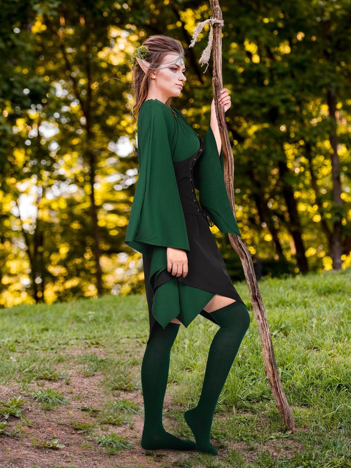 6 Pack Halloween Women Medieval Fairy Elf Cosplay Costume Renaissance Traditi...