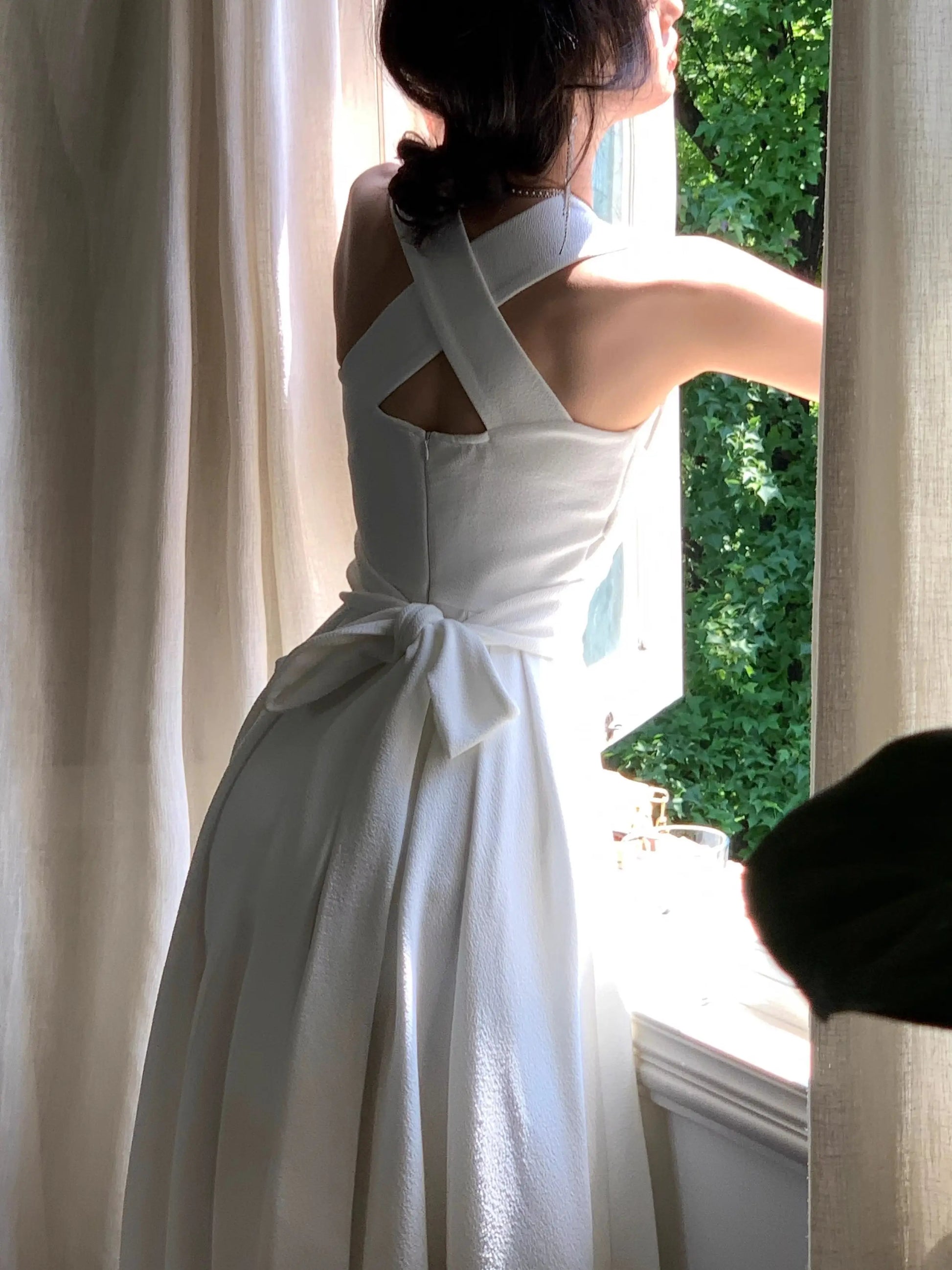 2025 Summer New Elegant Fashion Midi Bandage Slim Dress for Women Lady One Piece Party Clothing Outfits Vestidos