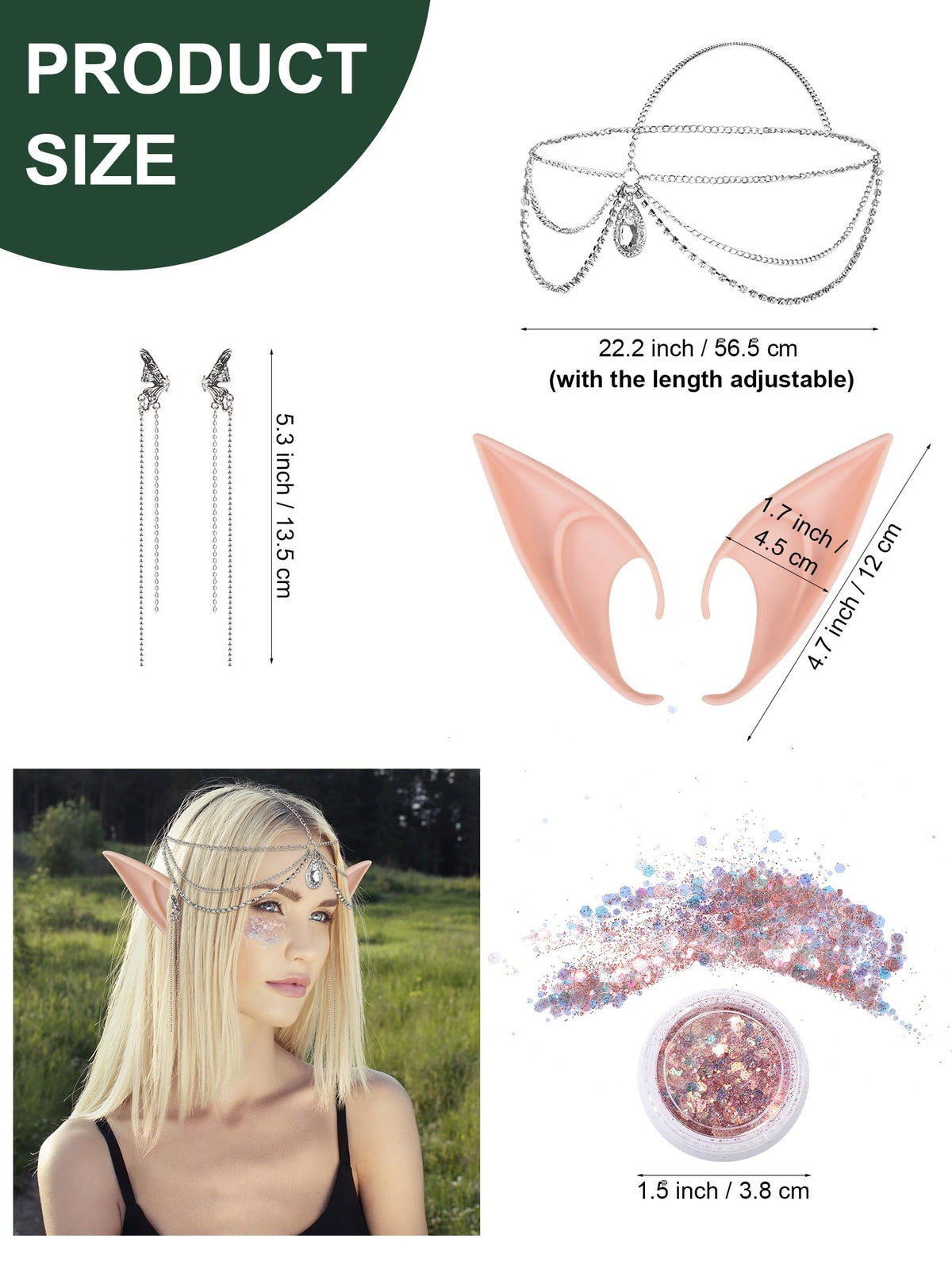 6 Pack Halloween Women Medieval Fairy Elf Cosplay Costume Renaissance Traditi...